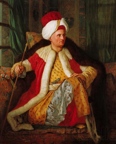 Antoine de Favray Portrait of Charles Gravier Count of Vergennes and French Ambassador, in Turkish Attire Norge oil painting art
